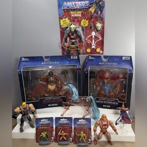 MOTU NEW & VTG Lot King Grayskull Beast Man Buzz Saw He-Man Moonbeam Horse Orko